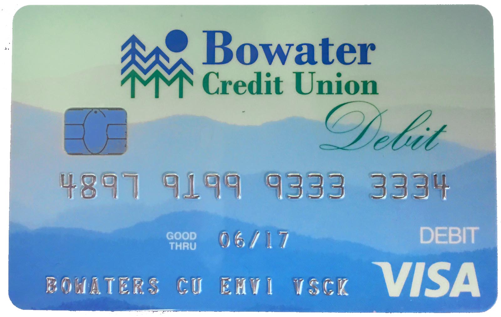 2016picturefakecardisolated Bowater Credit Union