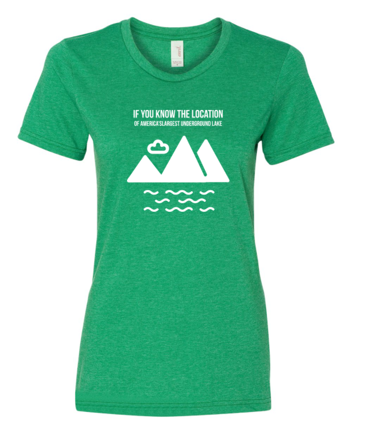 example of green women's shirt that says "if you can pronounce Etowah, Hiwassee, and Ocoee