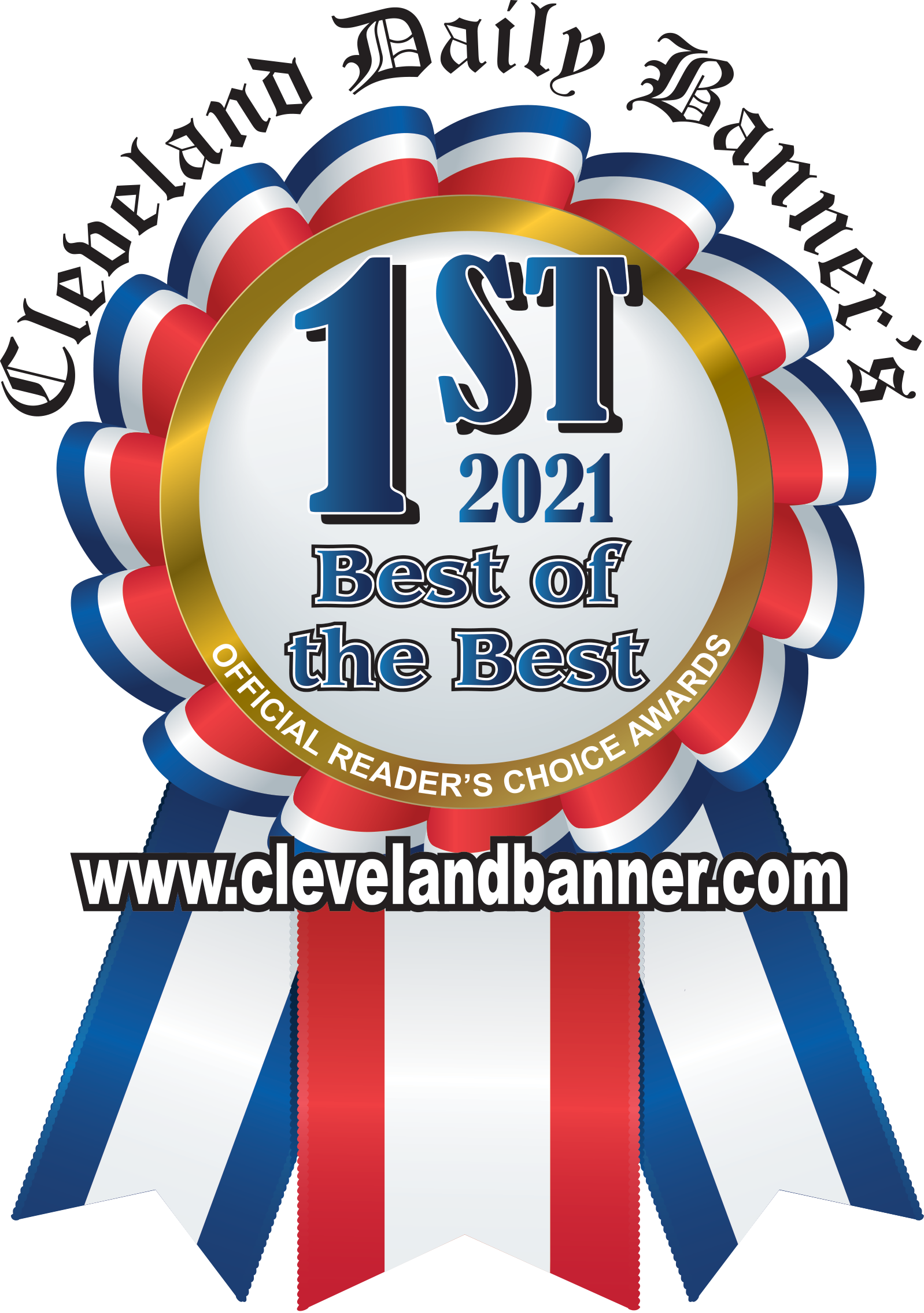 Cleveland Daily Banner 1st Place 2021 Ribbon