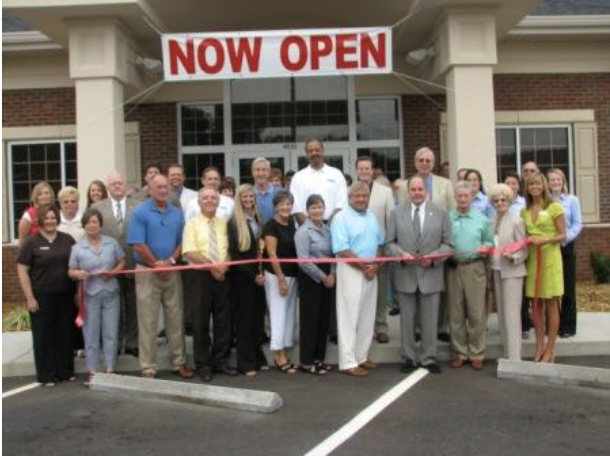 Bowater Credit Union employees at the grand opening ceremony of a new branch.